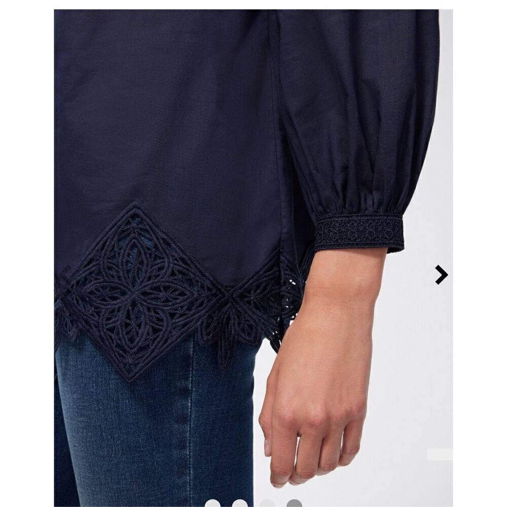 Chicos Lace Edge Blouse - Picture 4 of 11